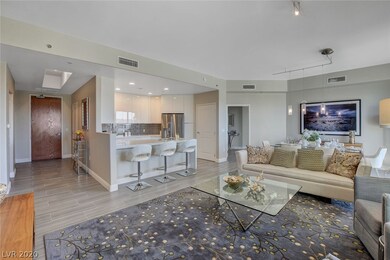 Open floor plan concept w/kitchen opening up into