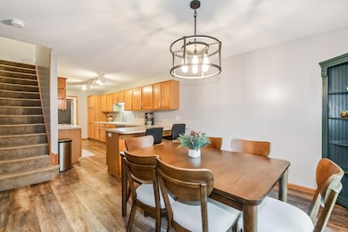 Beautiful easy care newer floors throughout the dining and kitchen