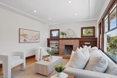 Front building upper unit living room