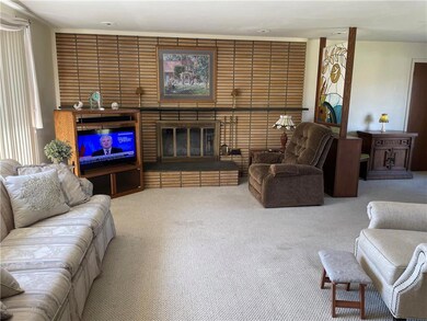 Living room with gas fireplace