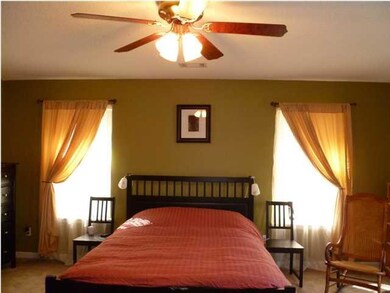 Master bedroom is spacious