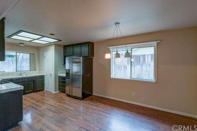 Open kitchen with pantry.