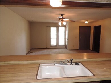 View of living/dining room from kitchen.