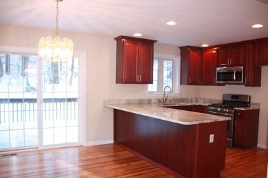 Counter has room for bar stools, too.