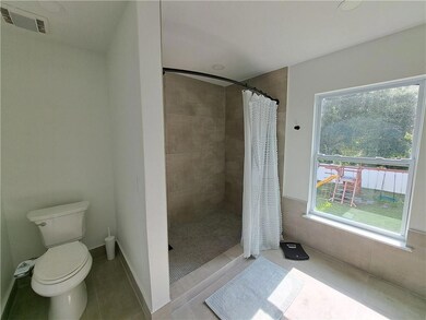 Master shower