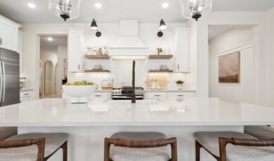 Kitchen with matte black hardware