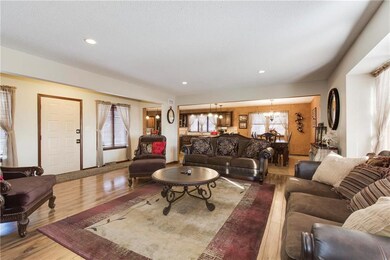 Sought after open floor plan.