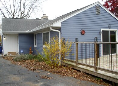 Rear view of home