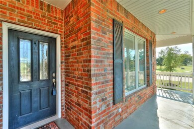 Front door and porch.