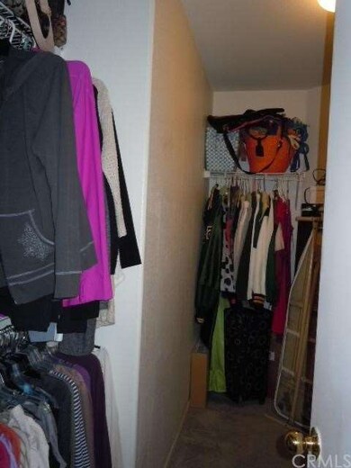 Master bedroom had walk-in closet.  More room behi