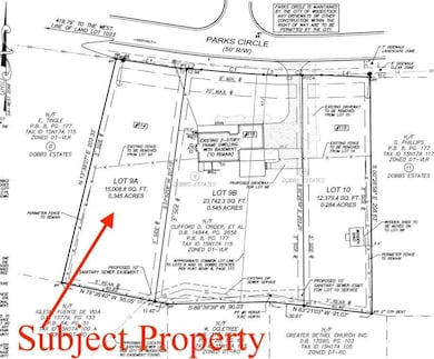 Recorded Plat.  Lot 9A