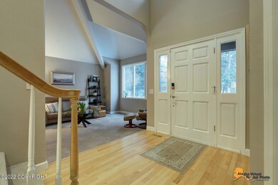Wood floor entry
