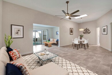 Great room - digitally furnished