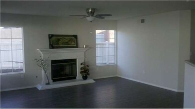 Gas fire place in family room and ceiling fan/ligh
