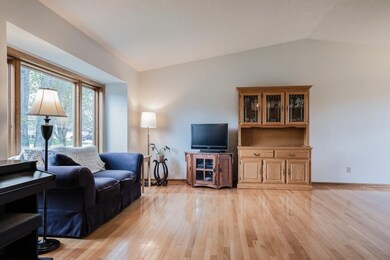 Large Living room with vaulted ceilings.