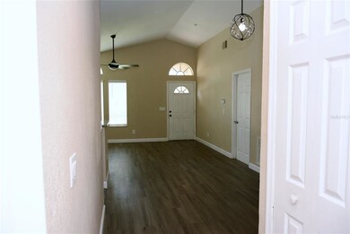 Luxury vinyl plank flooring runs throughout the ho