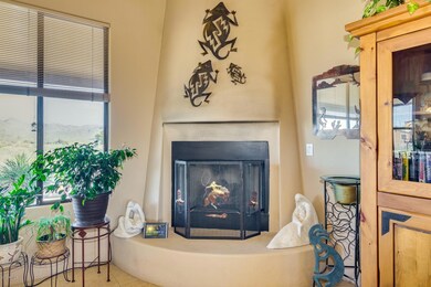 cozy fireplace