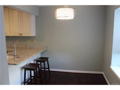 dinning /breakfast area new hardwood floors granite counter top
