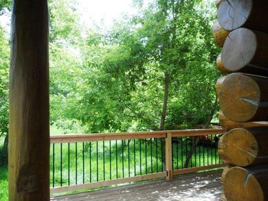 The deck, note size of logs
