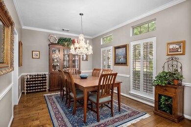 Just off of the entry is the dining area complete