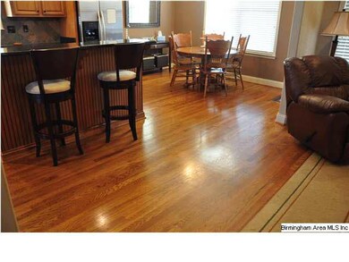 Hardwood floor through most of main level