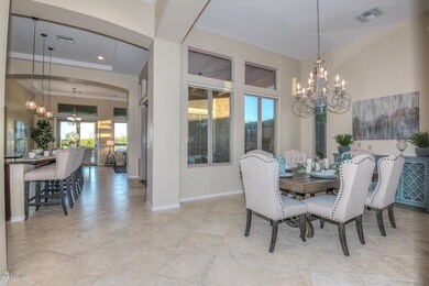 Formal Dining Room with Chandelier