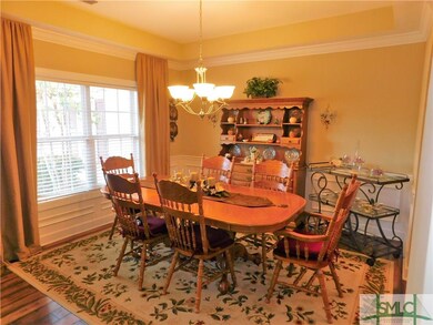 Spacious and open formal dining room.