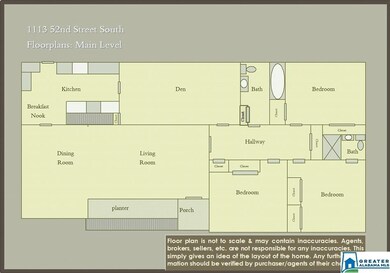 Floor plan is not to scale & may contain inaccurac