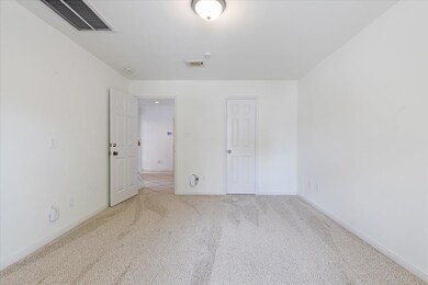View from inside the first-floor bedroom showcasin
