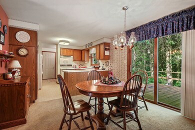 Dining with door to deck