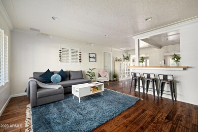 Family Room into kitchen