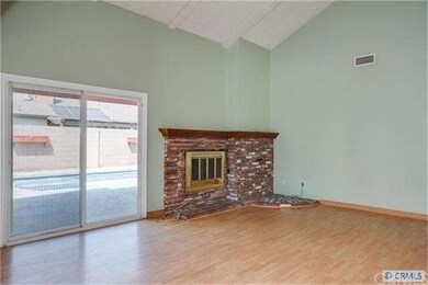 Family room that opens up to the back yard