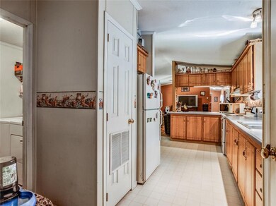 Laundry room (to left) off kitchen.