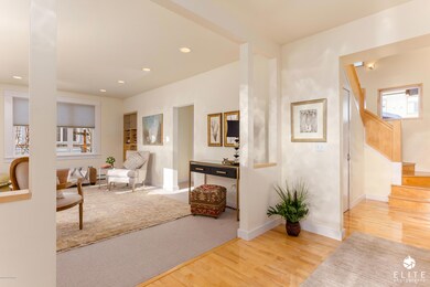 Living room and stairwell