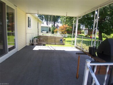 This is a close up view of the concrete deck. What
