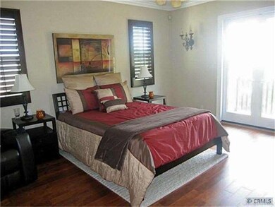 Master suite with balcony