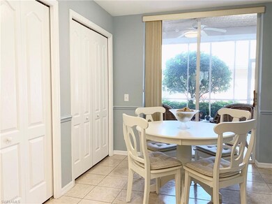 Breakfast room with 2 pantries and sliders to fron