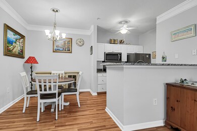 Roomy space for breakfast table