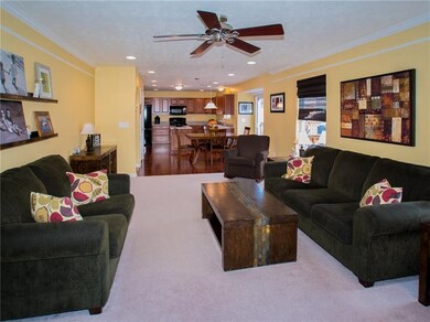 Open to kitchen