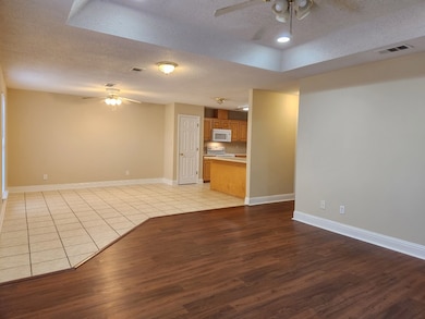 Living area open to dining area