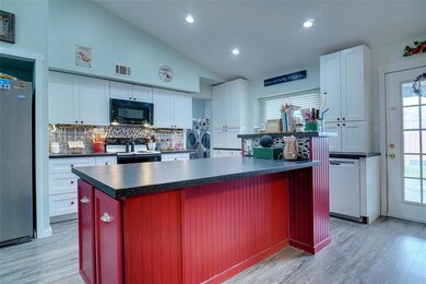 Open kitchen with island