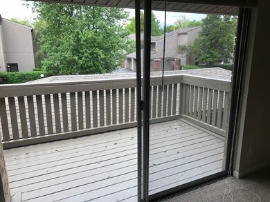 Balcony view from the interior of the property.
