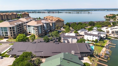 Bird's eye view of a large body of water