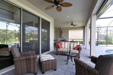 Extended brick paved lanai, NEWER SUN SHADE & CUST