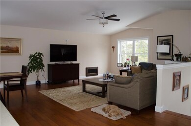 View to living room from kitchen....