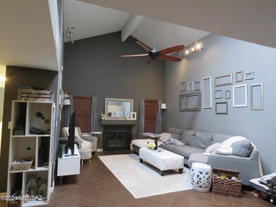 Family Room high ceiling tile floor
