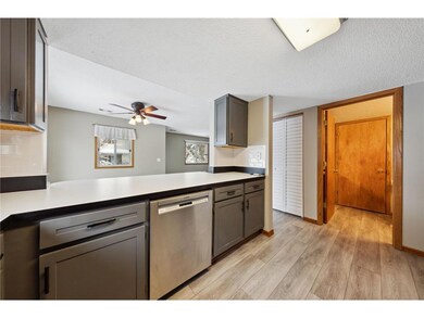 Kitchen breakfast bar area with New Dishwasher & N