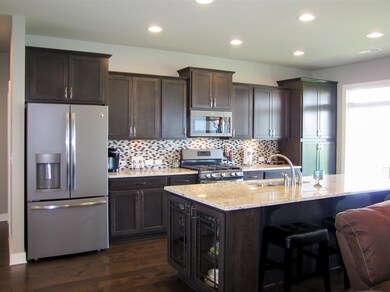Inviting kitchen with island