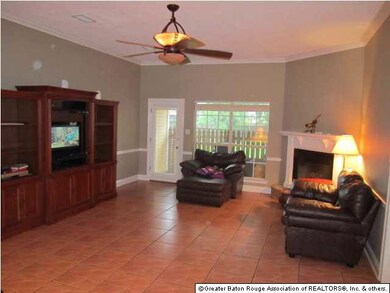 Large family Room over looking fenced back yard