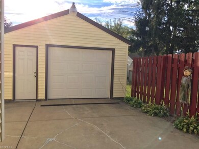 Garage door opener. Separate entrance into garage.